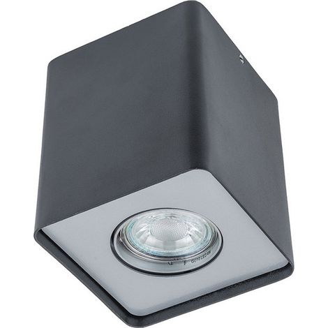Italux Deckenleuchte Spot Modern Schwarz 12 cm
