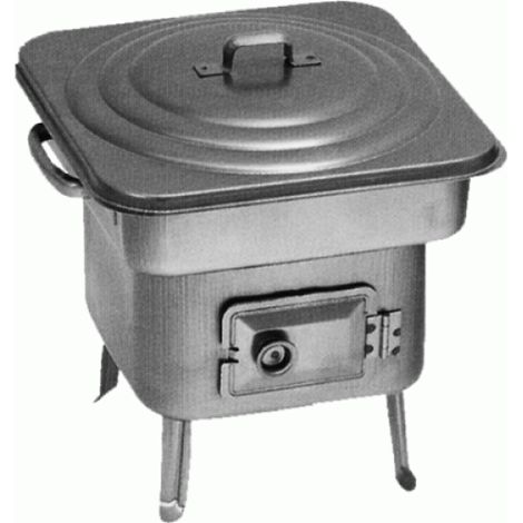 Fornacetta a carbone portatatile quadrata 25 x 25 x 35 cm filcasalinghi (1/5)