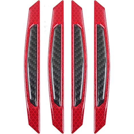 APEX Bandes de protection multicolores pour bords de portières de voiture, protections anti-rayures, lot de 4 (rouge) (1/5)
