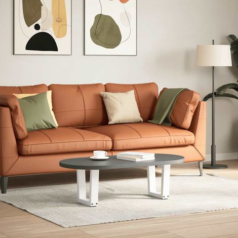 Maison Exclusive - Couchtischbeine V-Form 2 Stück Weiß 30x(30-31,