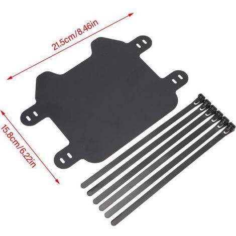 Plaque D'immatriculation - Abs - Pour Sur Ron Light Bee X - Noir Mat - 1 Piece (1/4)
