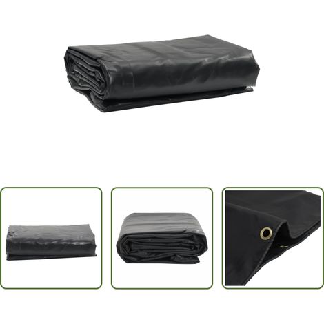 vidaXL Bâche anti-moisissures - Bâche anthracite 1,5x6 m 650 g/m² (1/5)