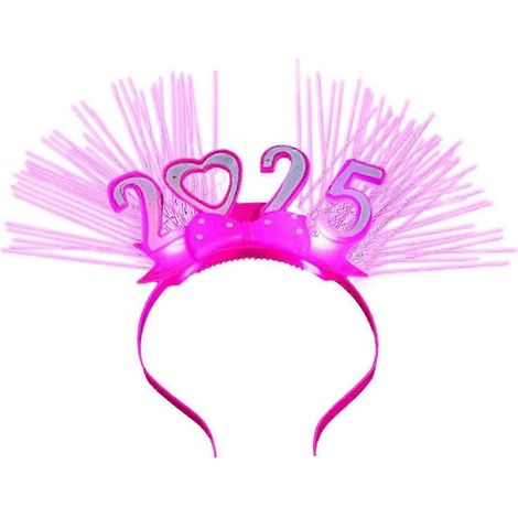 Bandeau lumineux LED pour femme, serre-tête à flamme lumineuse, bandeau pour le Nouvel An, les fêtes, les bals et les raves-A Random Color (1/5)