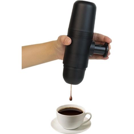 Machine à Café Portable Manuelle - Espresso, pour Camping, Voyage, Sans Électricité - Alovez (1/4)
