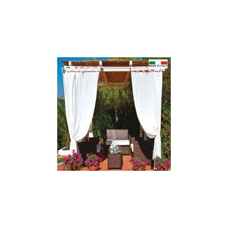 TENDA PER GAZEBO IDROREPELLENTE CON BRETELLE CM.140X270H. BIANCA  bianca