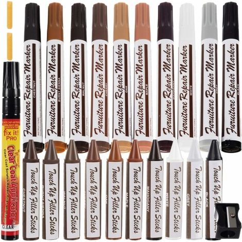 HONORNIC - Kit de réparation pour bois TG - 21 pièces multicolores