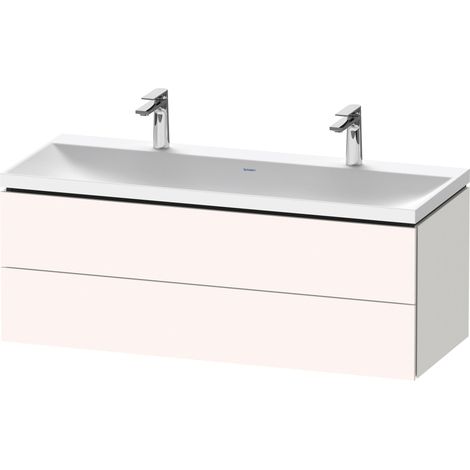 Duravit L-Cube conjunto en c suspendido, 2 cajones, 2 lavabos,