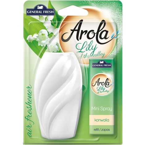 Ambientador en spray General Fresh Arola Mini con aroma a lirio de los valles, 15 ml. (1/2)