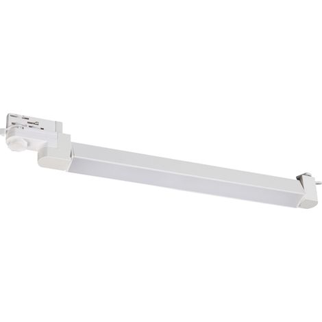 Luminaire Sur Rail 3 Allumages 55cm 20W IRC90 Blanc Sablé ZAMBELIS - 100 deg - Blanc neutre - 4000K