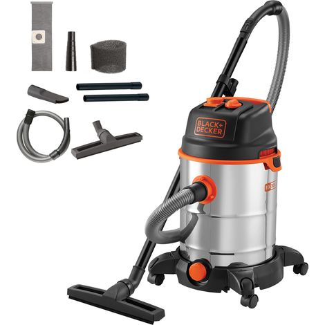 Aspirador multiuso de sólidos y líquidos  BLACK+DECKER BXVC30XTDE  (Potencia absorbida  1600 W, Capacidad del depósito 30 l) (1/5)