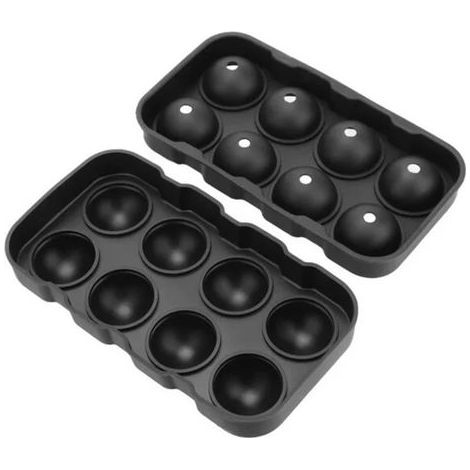 6 pièces Moule à Glaces Rond Vert Réutilisable pour Sorbets Maison, Bac à Glaçons Facile à Démouler pour Crème Glacée et Bonbons DIY, Idéal pour l'Été (1/5)