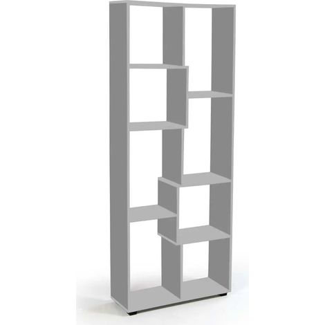 Libreria a colonna Gaia grigia 70x24x178 cm