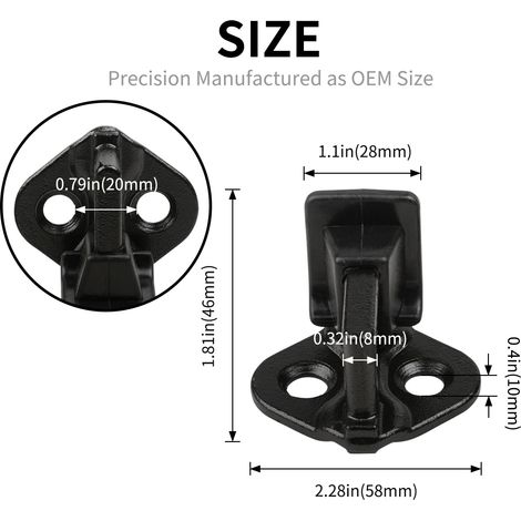9L3Z-1522008-A Striker door lock pin, suitable for Ford F150, F250, F350. 99-16 (1/4)