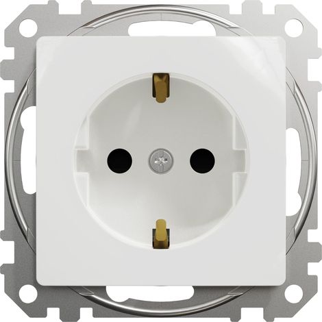 Schneider Electric SDD111022 prise blanche sans vis élégante (1/3)