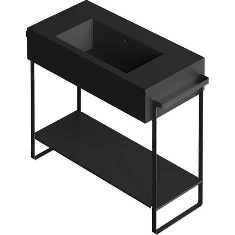KUBO 100 Noir 0 trou Bonde Siphon Noir + structure