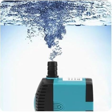 Pompe à eau submersible, Pompe Submersible 800L/H 15W pour Aquarium, Fontaine de Jardin, Piscine, Fish Tank, Systèmes Hydroponiques, avec 2 Buses (1/4)