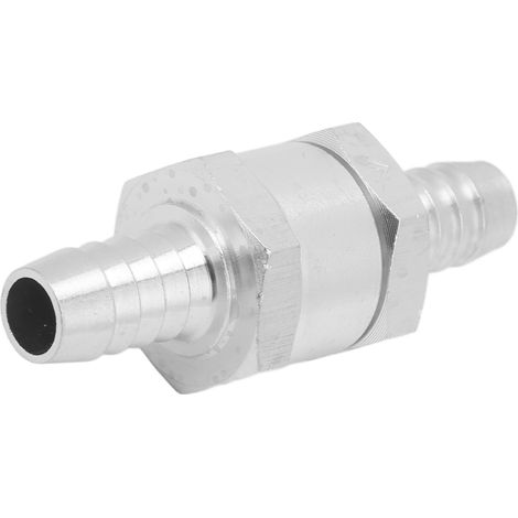 Clapet anti-retour unidirectionnel en alliage d'aluminium universel pour carburant essence gasoil diesel eau 10mm 0.39in (1/5)