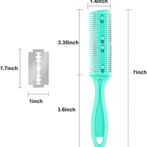 Peigne de Coupe 3 Pièces avec Lames en Acier Inoxydable Double Face (1/5)