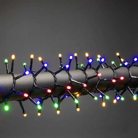 [NEUWERTIG] B-Ware Konstsmide Lichterkette Lichtergirlande Led Außen Mehrfarbig 1500 Micro 32.98m