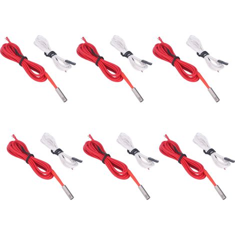 Zubehör für 3D-Drucker-Hotend-Kits: 6 Stück 12V 40W Heizrohre und 6 Stück Thermistoren (1/5)