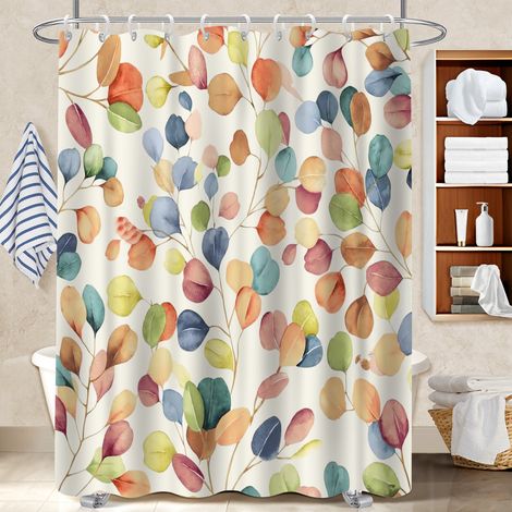 Rideau de bain en polyester 180x180 moderne cache baignoire pour baignoire asymétrique (1/5)
