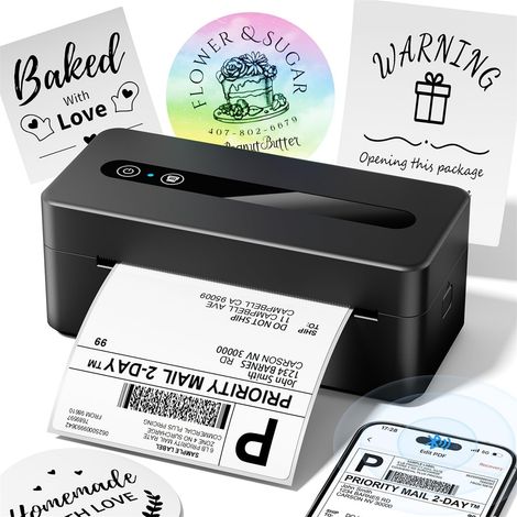 Label Printer Shipping, Thermal Printer Bluetooth (1/5)