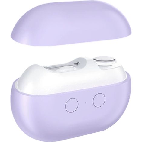 Coupe-Ongle Électrique - 3-en-1 Pied et Main - LED Intégrée - Rechargeable USB-C - Silencieux 45 dB - Pour Ongles Épais - 2 Vitesses - Violet