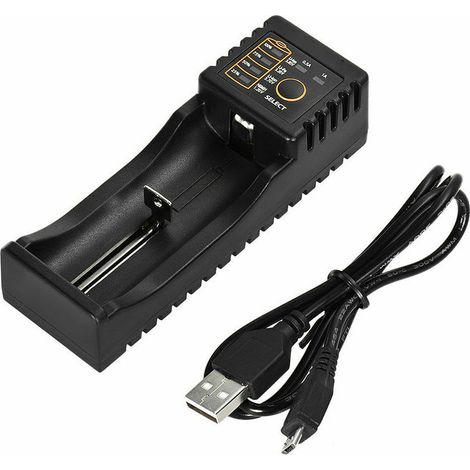 Caricabatterie per batterie ricaricabili al litio Nimh 1,2 V / 3,7 V / 3,2 V / 3,85 V Aa / Aaa 18650/18350/10440/14500/16340