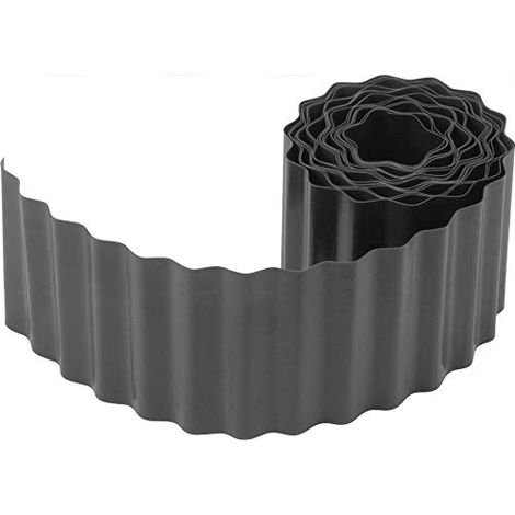 Meister 9957120 - Bordo Flessibile per aiuole e aiuole, 9 m di Lunghezza e 10 cm di Altezza, in plastica Resistente agli Urti, Facile da Montare, affidabile barriera per Radici, aiuole (1/3)