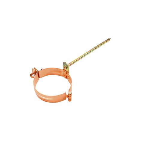 GRÖMO® Kupfer Fallrohrschelle ø60 mit Schlagstift 200mm, 60263