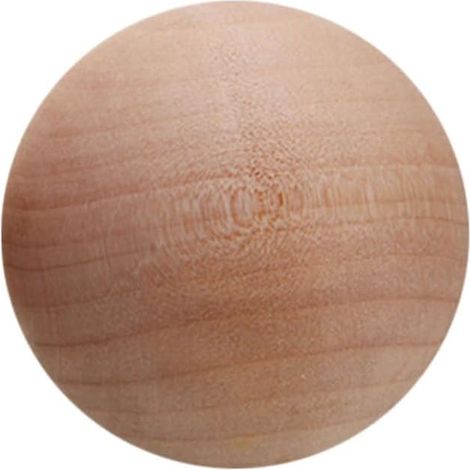 Bouchon conique pour bouteille - 50mm - liège/bois - boule (1/5)