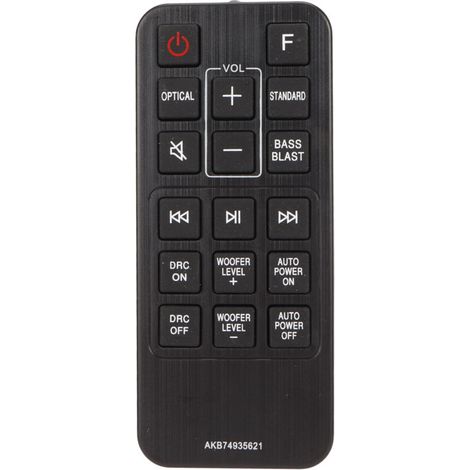 Télécommande Universelle Haute Sensibilité pour Soundbar SJ2, SPJ2B, AEUSLLK, DEUSLLK - AKB74935621 (1/5)