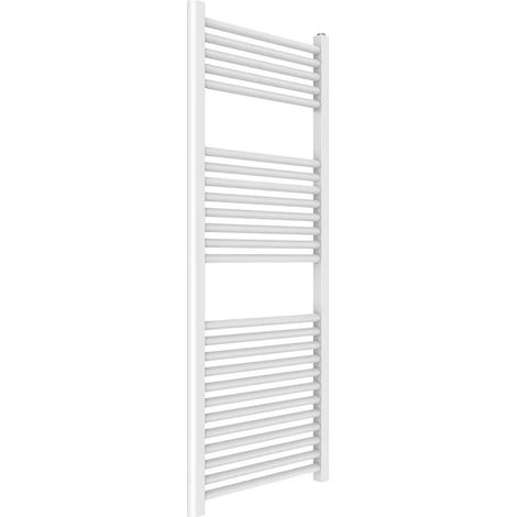 Termoarredo bagno scaldasalviette bianco L 45x120 interasse 40 cm (1/4)