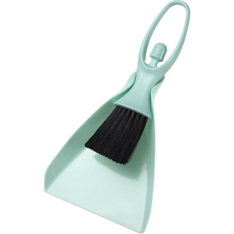 Mini Balayette Et Brosse Petit Balai Et Pelle Bleu Clair (1/5)
