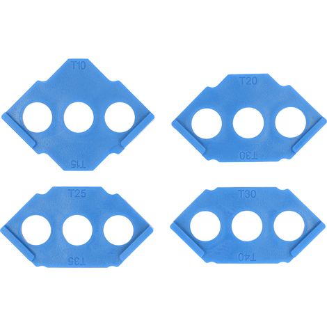 4 Gabarits d'Angle C pour Menuiserie, Modèle de Routage et Coupe d'Angles Droit et Biseauté, Gabarit de Positionnement Bleu (1/5)