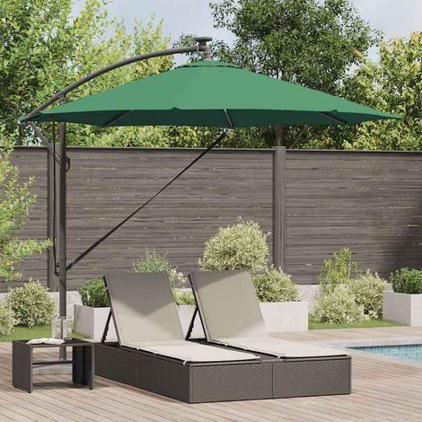 Parasol de cantilever tipo plátano Verde 294 x 294 x 248 cm