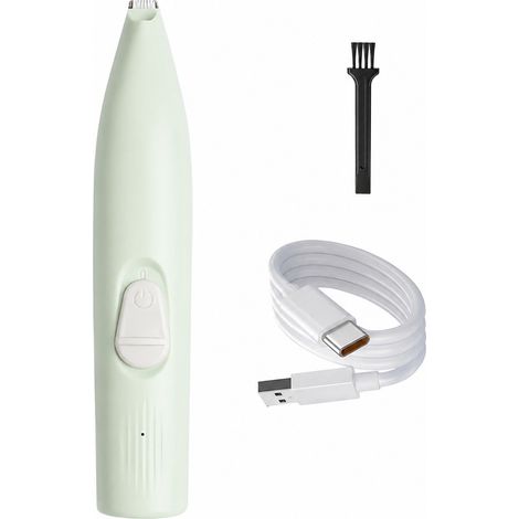 Tondeuse électrique pour poils d'animaux (chiens et chats), sans fil, silencieuse, de couleur verte, pour la coupe et l'entretien réguliers à domicile.-AquaForge (1/5)