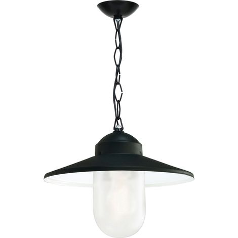Suspensión vintage BRIXEN IP55 E27 42W Negro