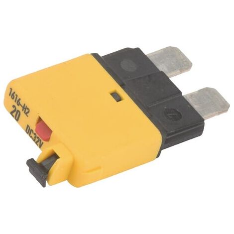 Sicherung Manuelle thermische Rückstellung 28V 20A Länge 34,4mm gelb E.T.A E.T.A SI25120