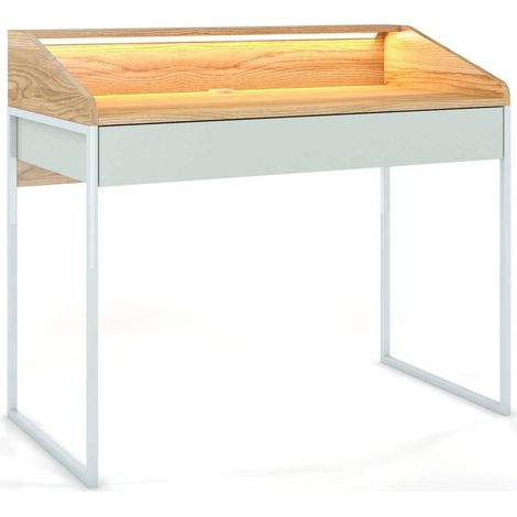 Bureau Finka 110 x 56 x 94,8 cm Bois - Vert, gris cendre (1/5)
