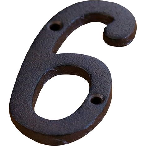 House Numbers - Cast Iron - Black Coated - DIY Letter And Number Set - For Exterior Wall Decoration - 26 Letters 10 Numbers 2 Symbols
