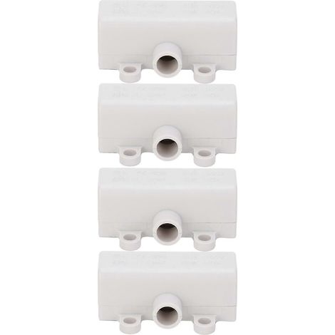 Connecteur industriel T-Shape 4 entrées, 4 sorties ZK-506, bornier de dérivation haute puissance 400V 60A, répartiteur principal pour câblage, bloc de jonction robuste, kit de 4 pièces. (1/5)