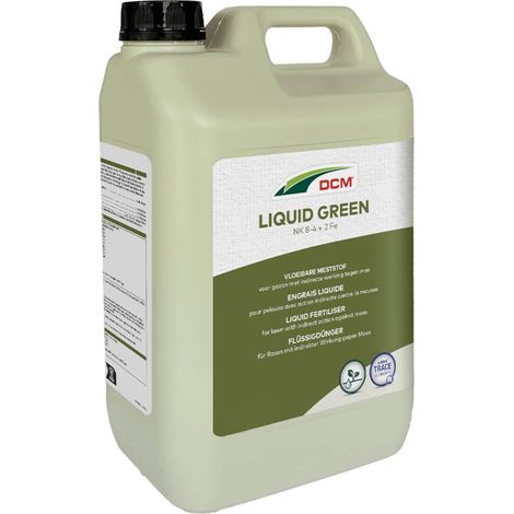 Cuxin DCM Liquid Green 15 l, engrais liquide pour gazon, anti-mousse