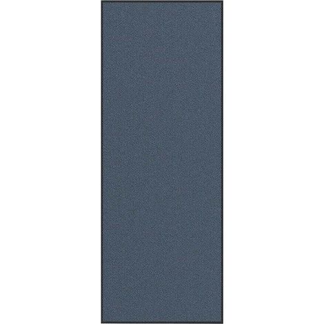 Zerbino d'ingresso antiscivolo resistente 115 x 300 cm assorbente per acqua e sporco blu PP 020058123
