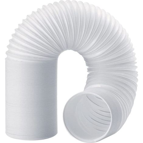 Tuyau D'éChappement 130 Mm, Tuyau D'éChappement pour Climatisation, Tuyau en PVC, Tuyau de Climatisation, Tuyau de Ventilation, RéTractable 2 M (1/4)