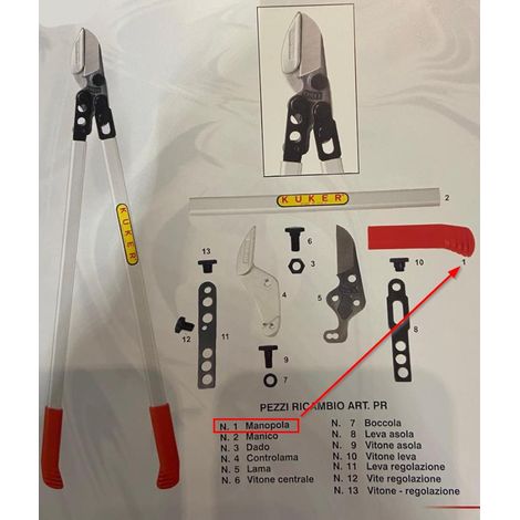 KUKER - RT01 - Manopola per troncarami