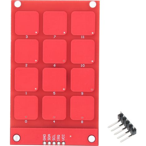 Clavier tactile capacitif MPR121 12 touches haute sensibilité (1/5)