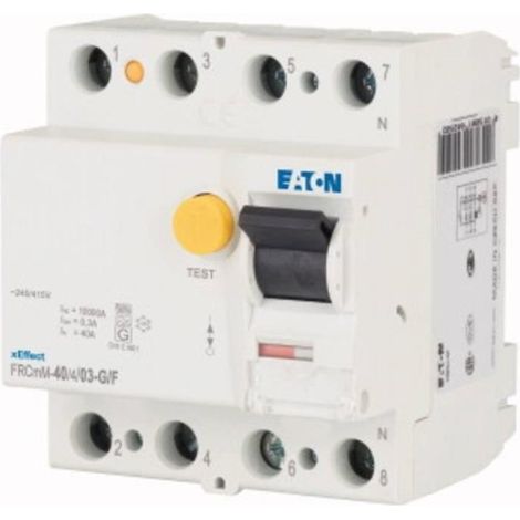 Interruptor Eaton frcmm-40/4/03-g/f 40A 0,3A tipo G F (1/3)