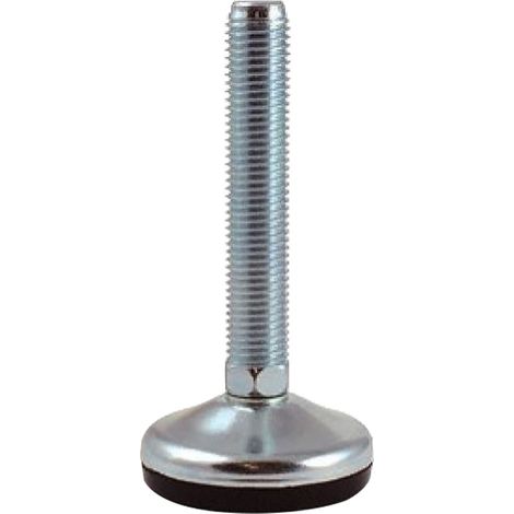 Pied réglable RS PRO Diam 80mm M12 x 125mm capacitéx 1000kg ( Prix pour 1 )