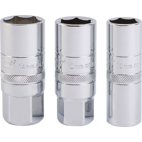 Draper 1/2" Sq Dr Set of Spark Plug Sockets (3 piece) (16784) (1/5)